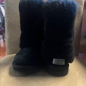 UGG Classic Black Shearling Boots